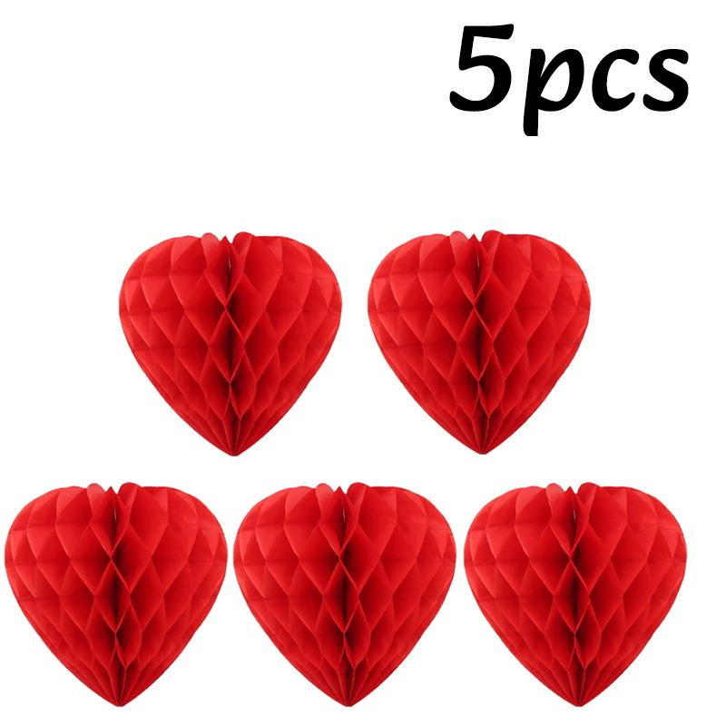 1-15 Stück Liebe Wabenball Hängende Dekoration Valentinstag Party Hängend Hochzeitsszene Layout Einkaufszentrum Hotel Wanddekor