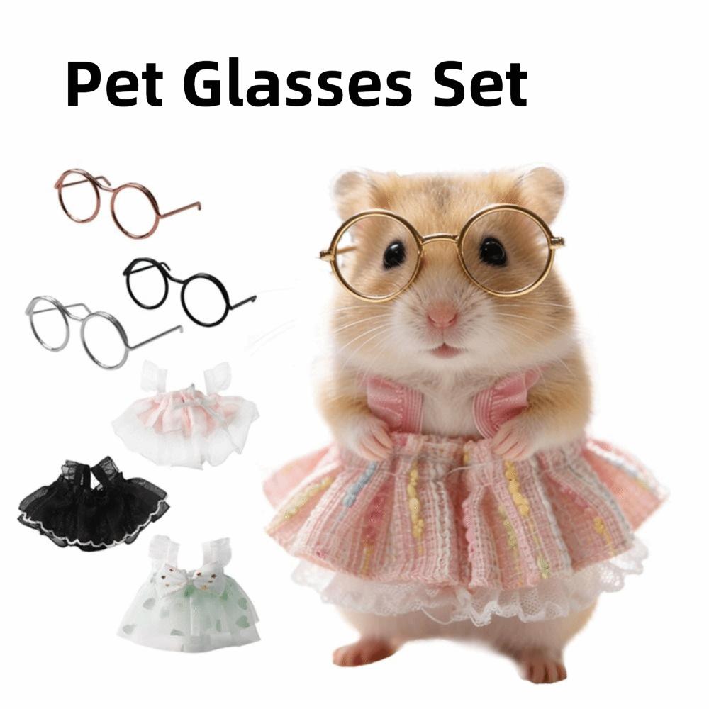 Elegant Hamster Princess Dress Lightweight Petty Pet Skirt Set Guinea Pig Photo Props Fancy Rats