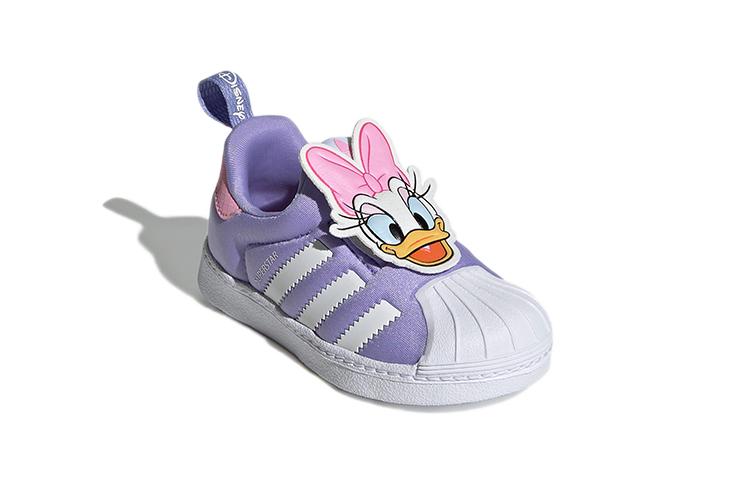Disney X Adidas Originals SUPERSTAR 360 Abrasion Resistant Low Top Toddler Shoes Purple Infant And Toddler GX3280