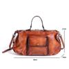 Johnature Retro Echtes Leder Frauen Tasche Natürliche Echt Rindsleder Große Kapazität Handtasche Vielseitig Freizeit Outdoor Schulter Taschen