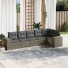 VidaXL Garden Lounge Set with Cushions 6 Pcs, Patio Sofas, Patio Furniture Set, Outdoor Furniture, Grey 3222589