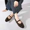 Round Toe Rivet Mary Janes Shoes Women Spring Autumn Buckle Strap Ballet Flats Shoes Female Elegant Daily Loafers Footwear