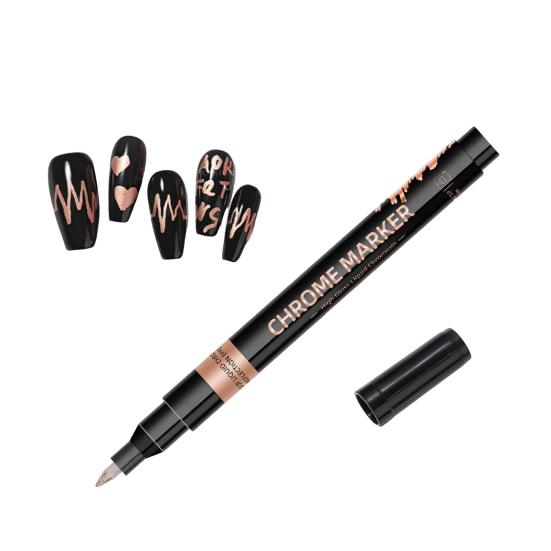 Set Penne per Nail Art per Unghie Gel Fai da Te Pennarello per Nail Art Disegno Pittura Penna Liner Punta 0,5 mm Asciugatura Rapida Kit di Strumenti per Manicure da Casa Salone