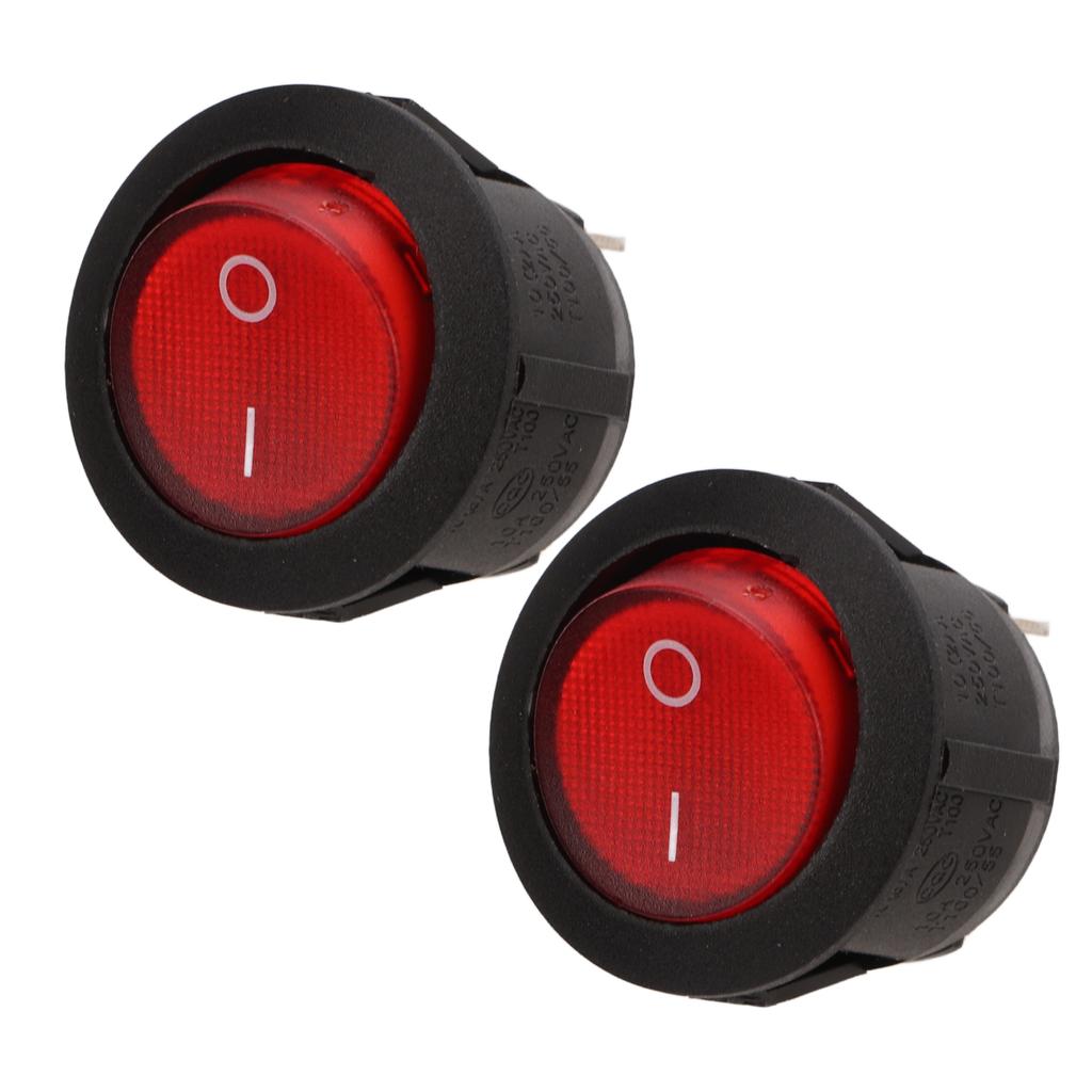 Runder Wippschalter EIN Aus Kippschalter 10A 125250VAC 6A4A 250VAC für Automobile Boote Schiffe