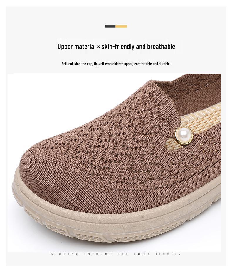 Women's Summer Breathable Slip-On Closed-Toe Casual Shoes