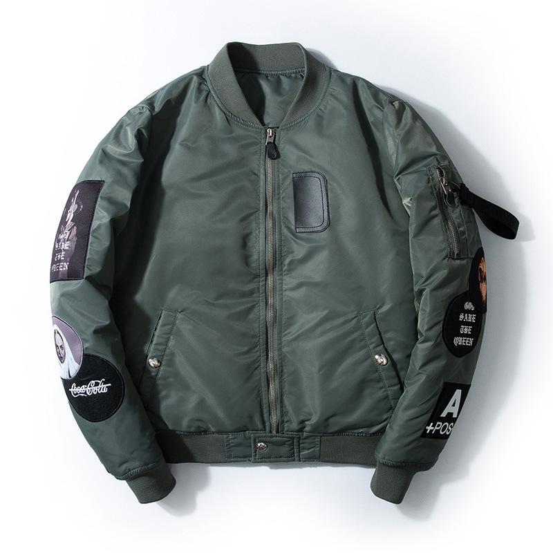 Buy Men's Casual Long Sleeve Thickened Stand Collar Baseball Uniform