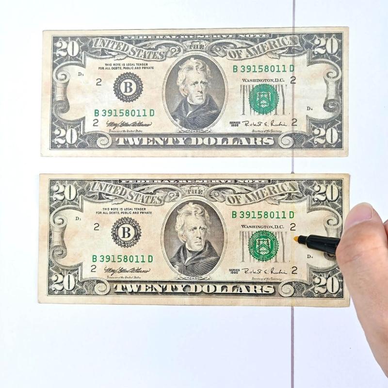Plastic Security Enhancement Pens Money Detection Pens for Cash Handling Gift