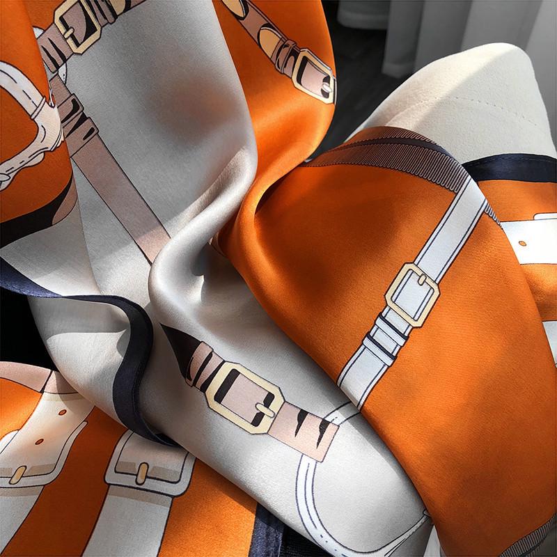 Hochwertiger Sommerseidenschal - Langer, modischer Sonnenschutzschal für Damen