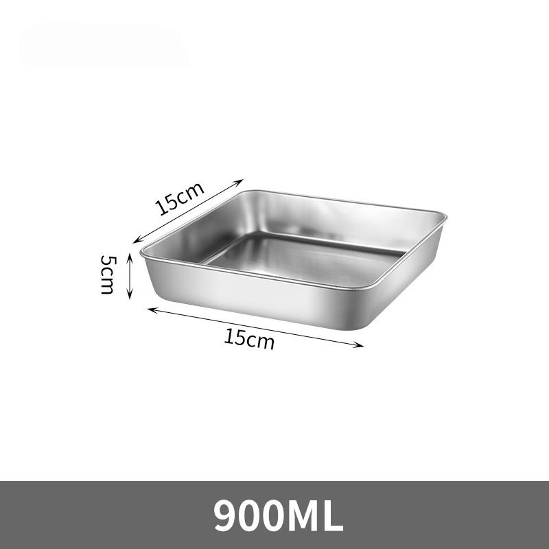 

Square Cake Pan, 304 Stainless Steel Baking Pan for Lasagna Brownies, Bakeware for Oven Cooking, Bread Pie Mold
