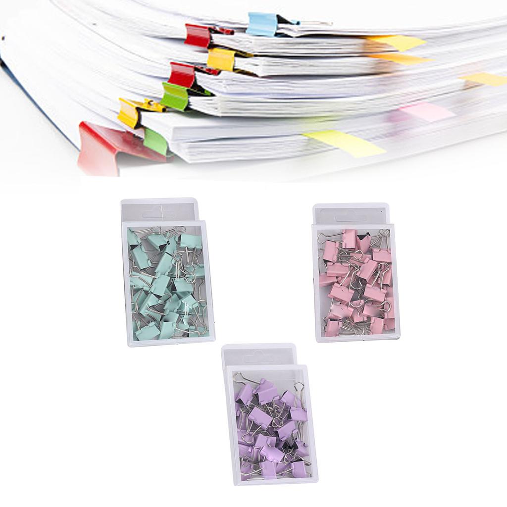 25pcs Clips Prevents Deformation Multifunction Metal Paper Clamps Office Clips for School