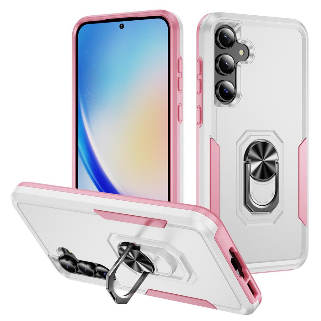 Für Samsung Galaxy A55 5G/A35 5G Hülle Militärischer Grad Ring Ständer PC+TPU Handyhülle