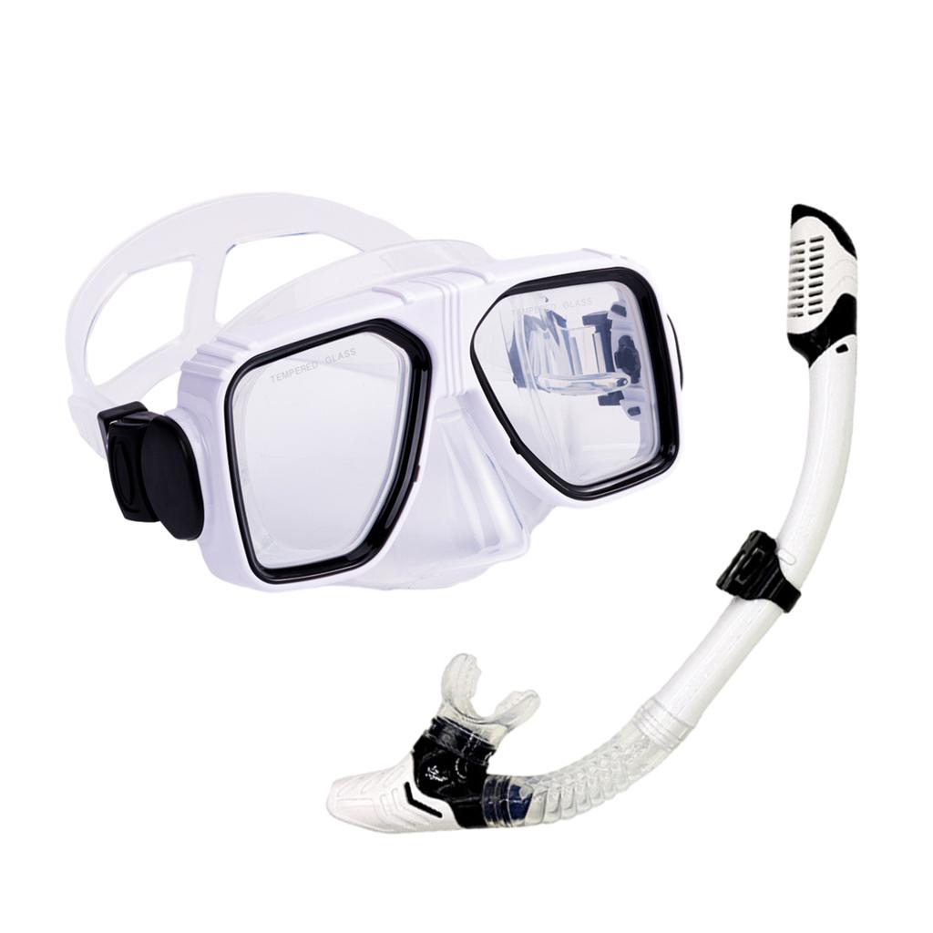 Taucherbrille für Erwachsene mit großen Gläsern, Anti-UV, Anti-Beschlag, mit innovativem Trocknungsventil und Atemrohr für ein komfortables Unterwassererlebnis
