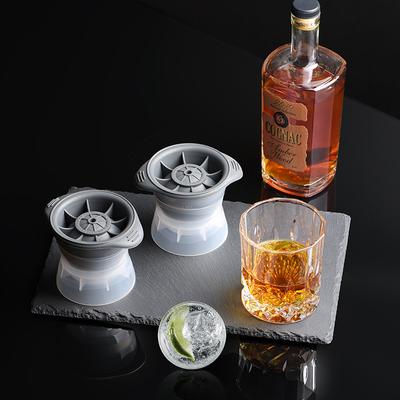 Grand Moule à Glaçons Boule Ronde 6cm DIY Machine à Glace Moule à Glace en Plastique Bac à Whisky pour Outil de Bar Gadget de Cuisine Accessoires