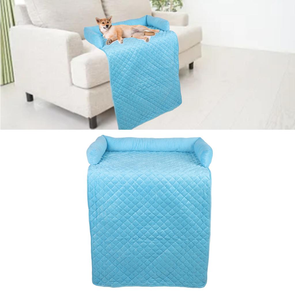 Dog Couch Bed Soft Short Plush Cotton Filling Nonslip Bottom Washable Dog Bed Sofa Protector Pet Sofa Mat for Home