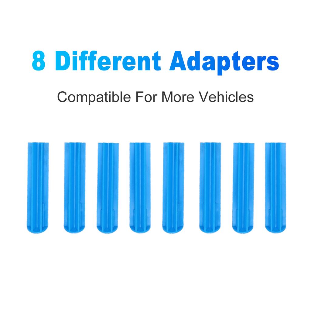 Fuel Injector Tester Cleaner Tool with 8 Cleaning Adapters 4 Pulse Modes 12V for Car Engine Replacement for Common Auto
