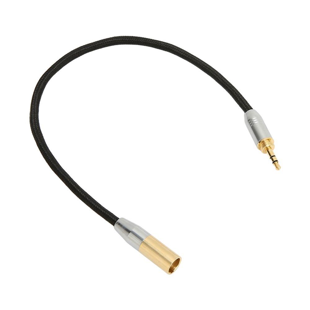 Gold Plated Professional Audio Cable Plug and Play 3.5mm to Mini XLR Adapter  Camera Audio