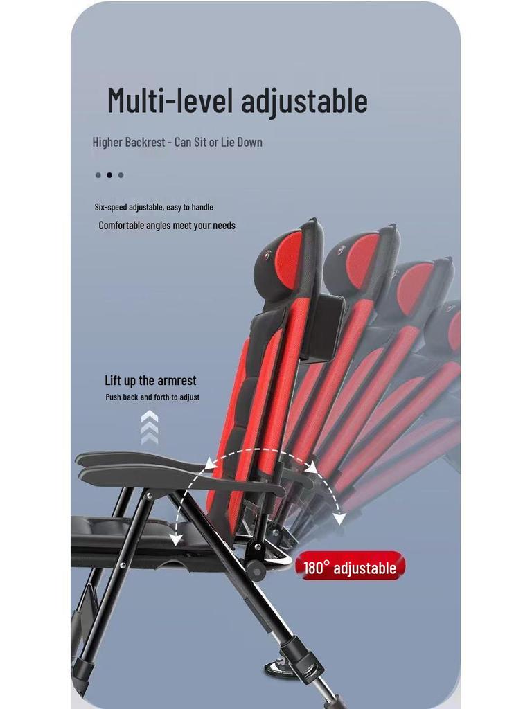 Ultraleichter faltbarer Anglerstuhl mit Rückenlehne - Multifunktional & Geländetauglich