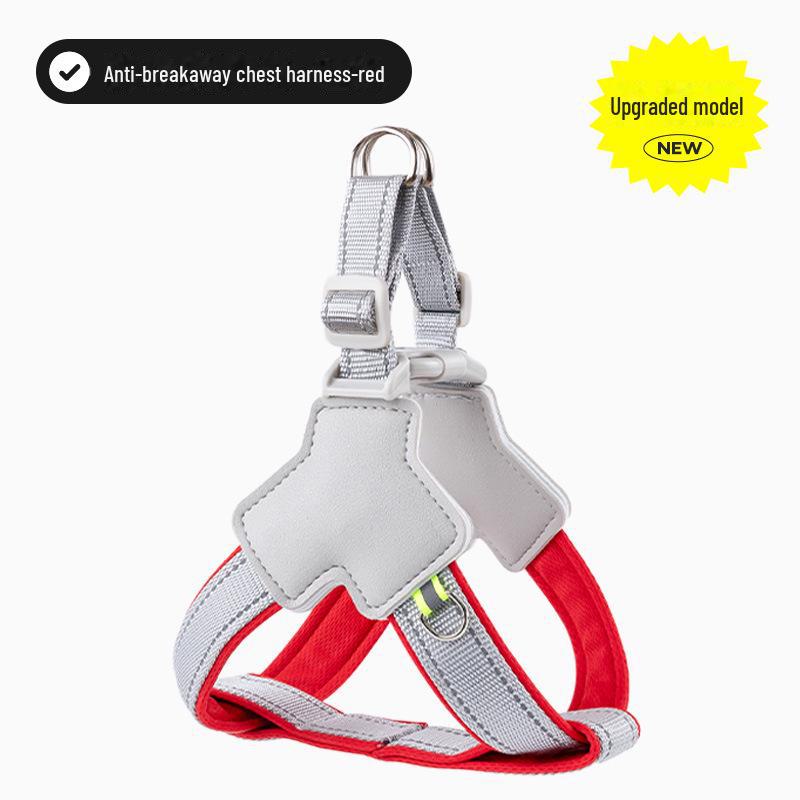 

Регулируемый комплект шлейки и поводка для собак мелких и средних пород, таких как сиба-ину, корги, бишон и тедди M (Weight 20-30 jin)