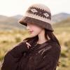 Women S Thick Warm Knit Bucket Hat For Autumn Winter Outdoor Cold Protection