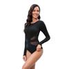 Long-sleeved One-piece Surfing Suit Sunscreen Women's Diving Suit Fashion Swimsuit