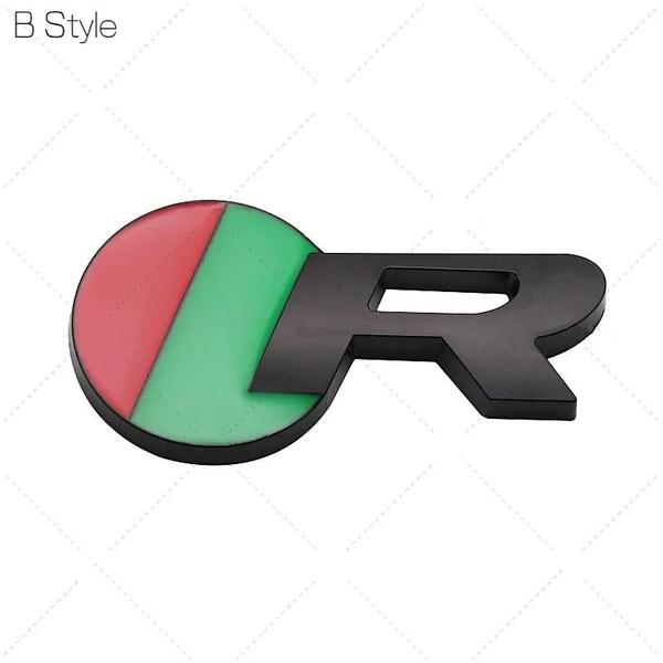 3D Metal R Logo Přední mřížka Znak zadního kufru Samolepka Samolepka pro Jag/uar X-TYPE F-TYPE XE XF XJ XJR XFR Stylingové doplňky do auta