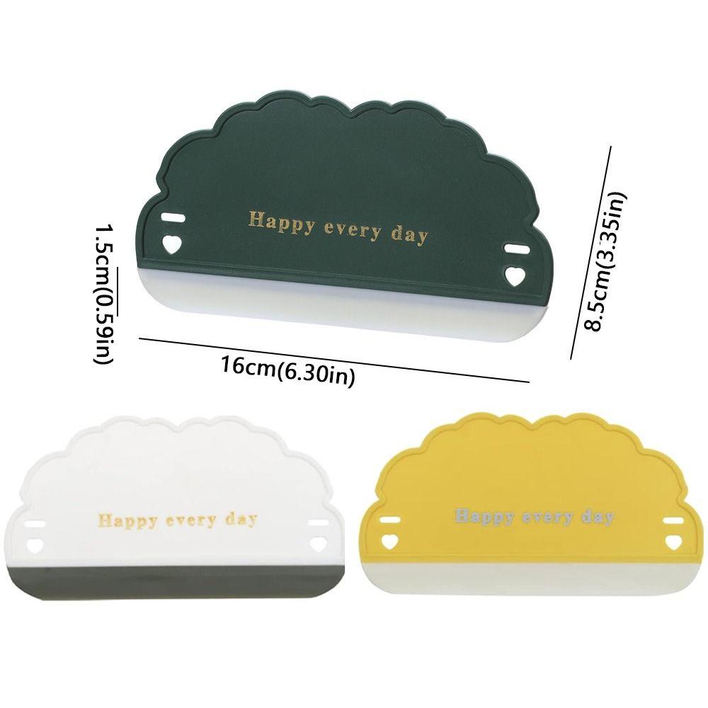 3pcs Cloud Shape Silicone Glass Wiper Non-Scratch Glass Squeegee Window Cleaning Scraper  Kitchen
