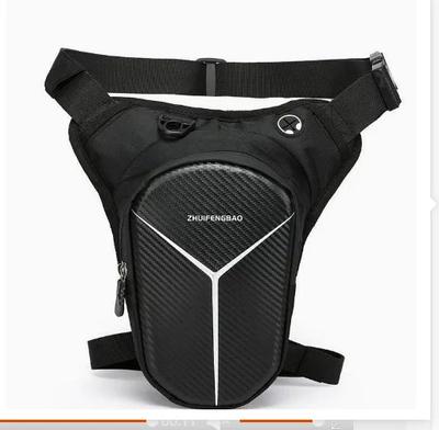 Sac banane de moto étanche, sac de jambe tombant, sac de moto décontracté d'extérieur, sac banane de moto à coque rigide, sac à dos de ceinture de hanche