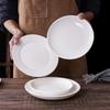 Pure White Round Ceramic Dinner Plates