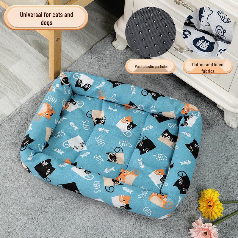 All-Season Pet Bed: Versatile Mat for Small to Large Dogs and Cats