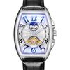 Relógio mecânico, relógio masculino, relógio mecânico de barril de vinho, relógio mecânico totalmente automático, tourbillon, sol, lua e estrelas, relógio masculino