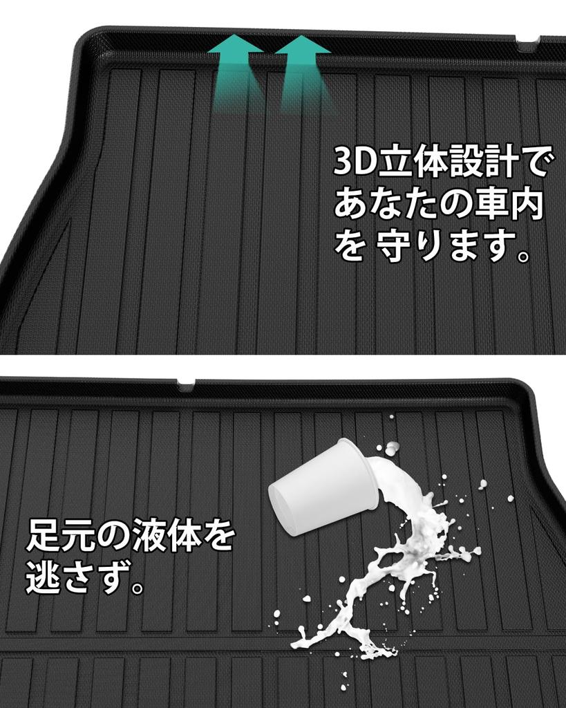 Mixsuper 3D Luggage Tray Trunk Mat for Lexus NX 2021 3D Molded Cargo TPE Luggage Lexus NX Easy Set NX Black (20 Series) (2nd Generation, 250, 350,