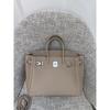 Togo primo strato pelle di mucca borsa platino motivo litchi fibbia argentata borsa a mano serratura di alta gamma borsa a tracolla messenger in pelle da donna