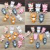 Cartoon Cat Earring  Pendant Engaging Resin Cat Fun and Challenging Project DIY Resin Cat Craft Set for Animal Lovers