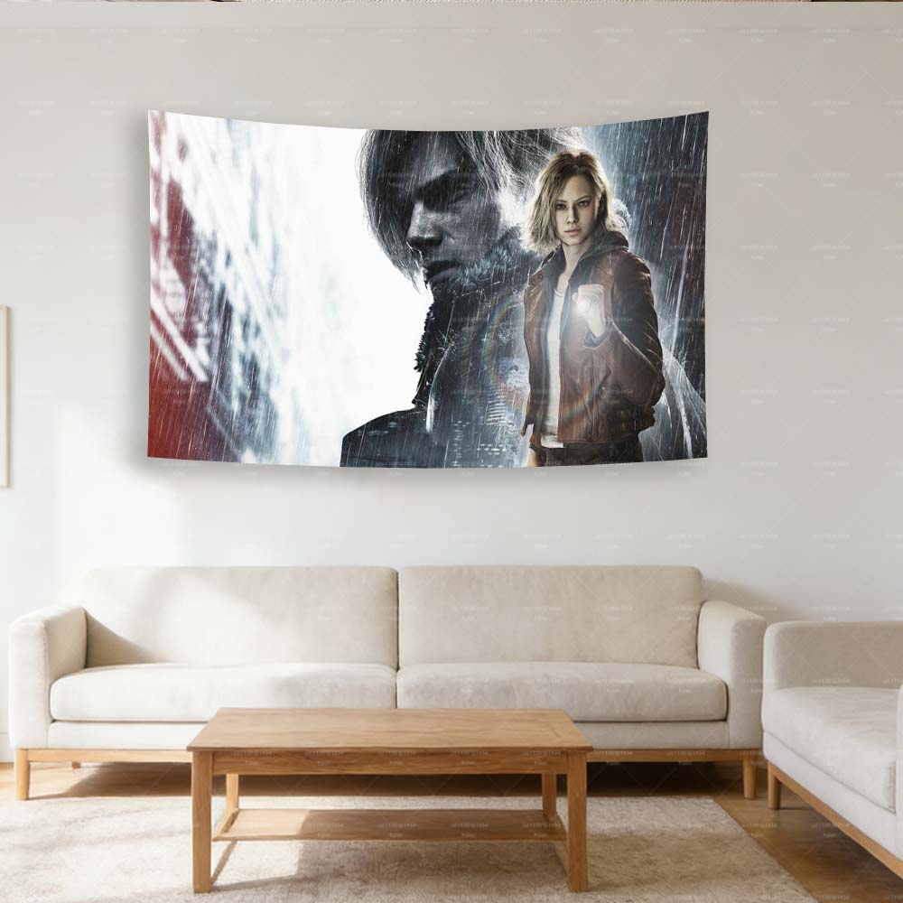 R-Resident E-Evil Tapestry Flag, Outdoor & Garage Decoration, Wall Banner for Bedroom Decor