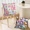 H-Hello K-Kittys Cute Pillow Case Sofa Living Room Bedroom Headboard Backrest Cushion Square Cushion Nap Time