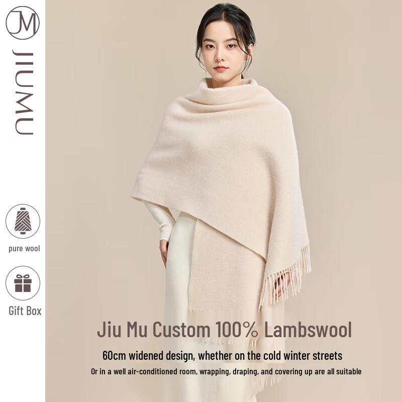 

JIUMU Women s Autumn/Winter Wool Shawl Scarf One Size