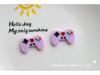 Creative DIY Jewelry Resin Accessories with Game Console Handle Design