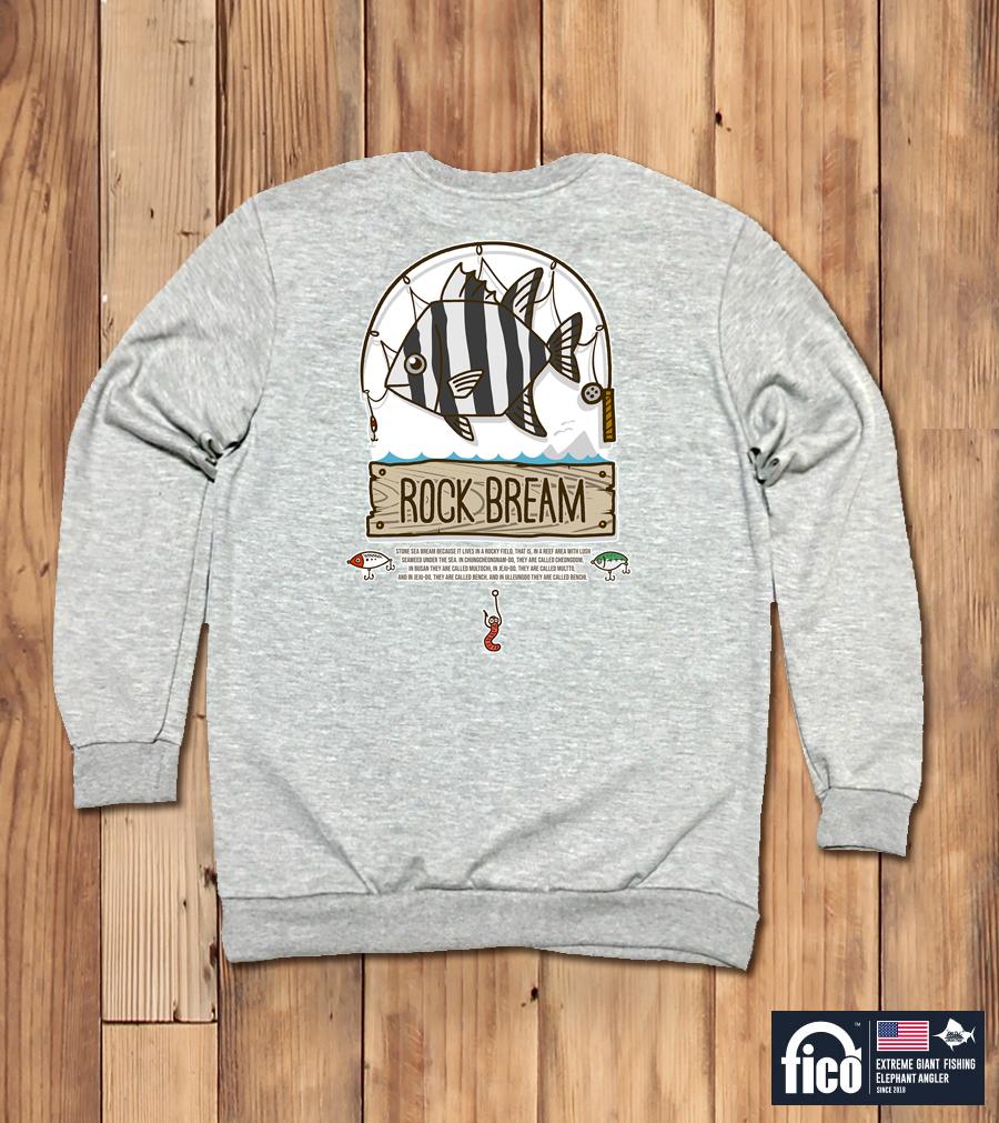 DOLDOL Fico-Mtm-134 Extreme Fishing Brand Pico Graphic Sweatshirt Long Sleeve