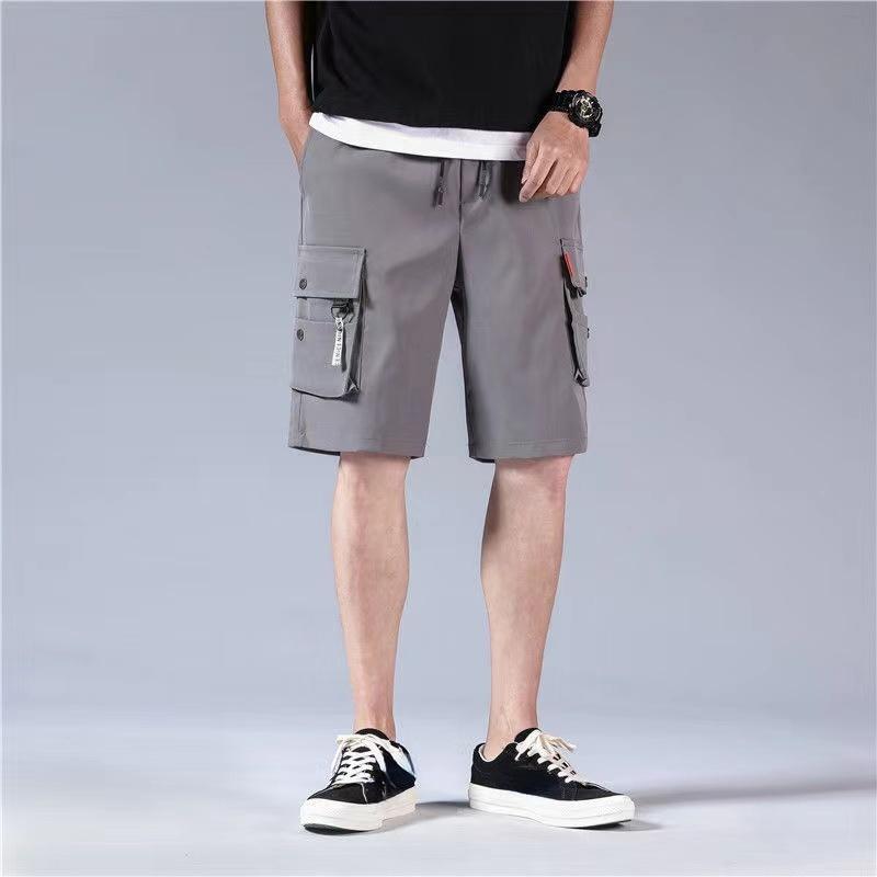 Men Shorts Outdoor Wear-Resistant Cargo Shorts Quick Dry Multi-pocket Plus Size Bottoms