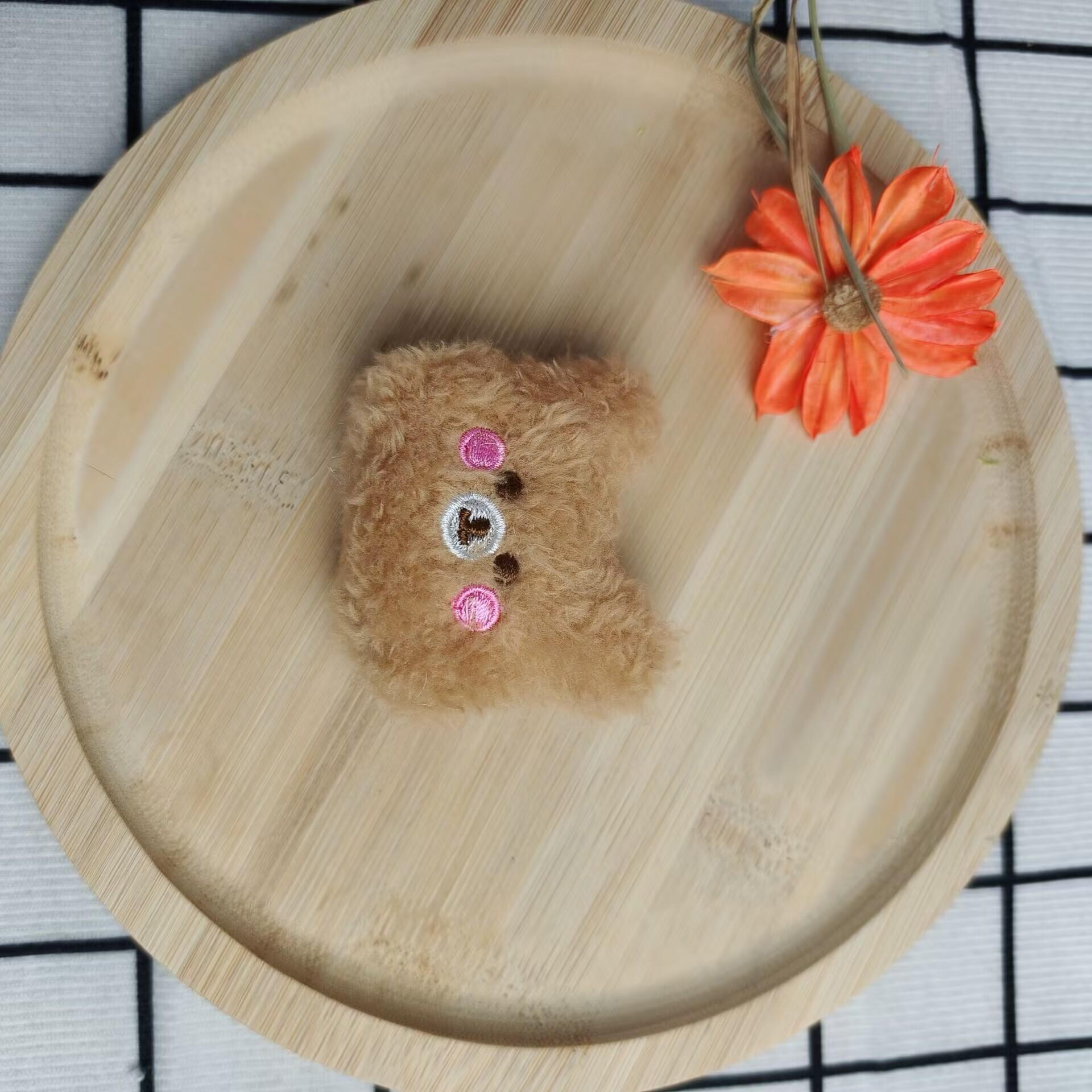 

New Teddy Hairy Bear Plush Toys Small Bag Accessories Blush Bear Doll Gifts