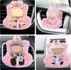 Car Seat for Dolls, Cute Safety Have a Seat with Soft Furry Cushion Pink Sofa Car Air Vents Clip Desktop Decor Chair To Display Doll Toy Ornaments