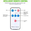 Dimmable Solar Remote Control LED Courtyard Wall Lamp 3 Light Modes Human Body Induction Garden Terrace Garage Door Street Lamp