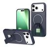 Fashion Matte Nvisible Support Case For iPhone 17 16 15 14 Plus 12 13 Pro Max Compatible Magnetic Anti Fall Stand Hard Cover