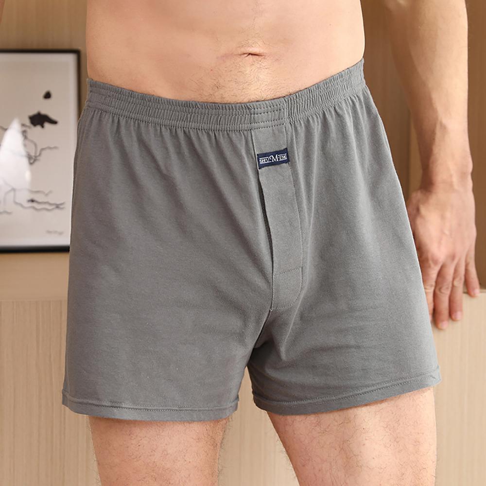 Short de pyjama homme 100% coton, été, uni, taille élastique, décontracté, respirant, entrejambe 3D, pyjama homme