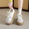 Fashion CRLAYDK Retro Low Top Women's Sneakers Casual Skateboard Walking Shoes Platform Fashion Ladies Height Increase Sports Tennis