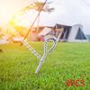 6 Pcs Tent Pegs with Hooks Unbreakable Ultralight Durable for Travel Backpacking