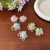 Sweet Fresh Floral Beaded Stud Earrings For Women Daily Vacation Wear