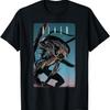 20th Century Fox Alien Xenomorph Illustrated Poster T-Shirt - Unisex-Adult, Classic Fit, Short Sleeve, Black