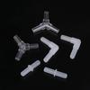 10Pcs Aquarium Airline Tubing Connectors Plastic Valve Joints Fish Tank Transparent Air Tube Adapters For 4Cm Id Air Line Hose