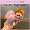 Cute Plaid Pajamas Nien Lion Cartoon Plush Toy Pendant For Kids And Collectors